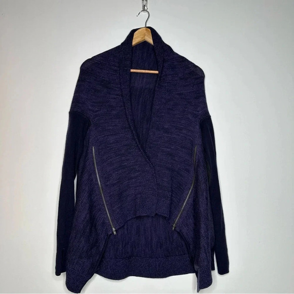 Lululemon Wrap It Up Merino Wool Sweater in Black Grape/Going Grape - Picture 3 of 15